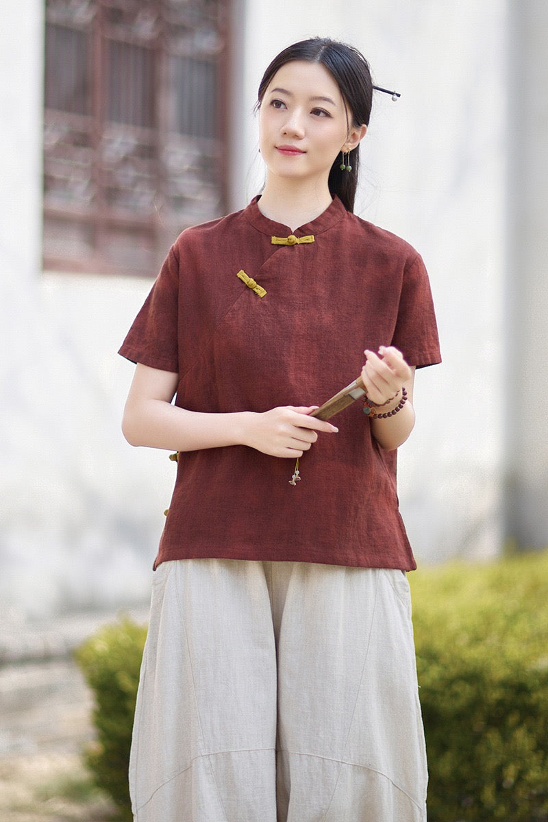 Tao One Tech™ • Qigong Tea Shirt • T-Shirt • Ramie Cotton
