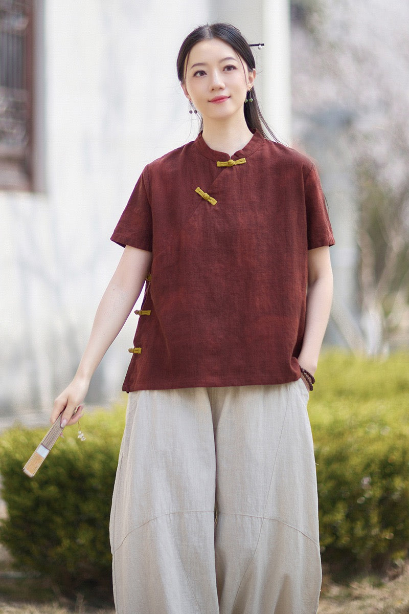 Tao One Tech™ • Qigong Tea Shirt • T-Shirt • Ramie Cotton