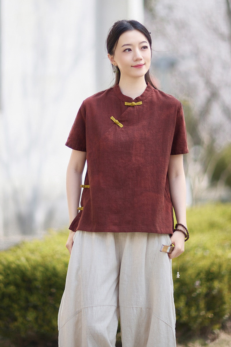 Tao One Tech™ • Qigong Tea Shirt • T-Shirt • Ramie Cotton