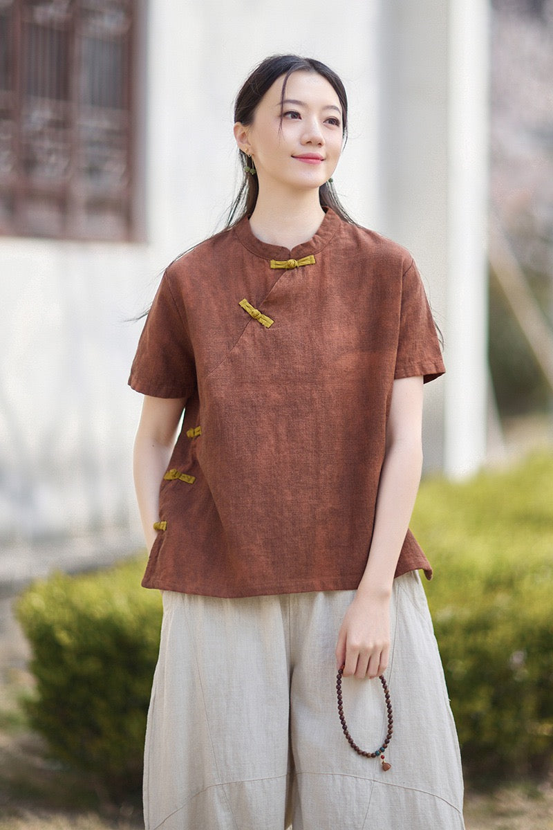 Tao One Tech™ • Qigong Tea Shirt • T-Shirt • Ramie Cotton