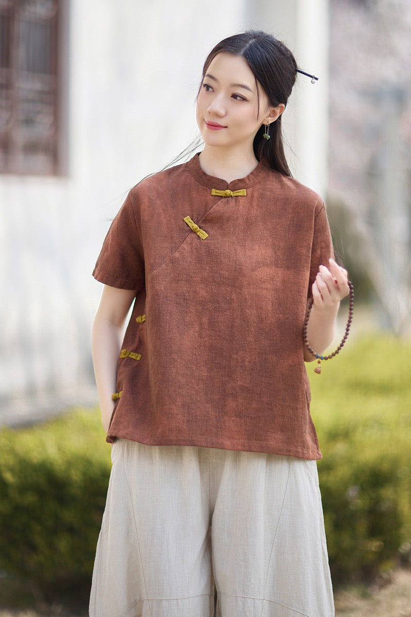Tao One Tech™ • Qigong Tea Shirt • T-Shirt • Ramie Cotton