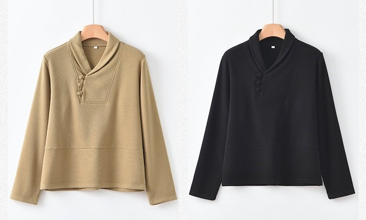 Tao One Tech™ • Cozy Elegance Knit Sweater • Tencel Modal Warm Ginger • Static-Free, Itch-Free • Lightweight Thermal Qi