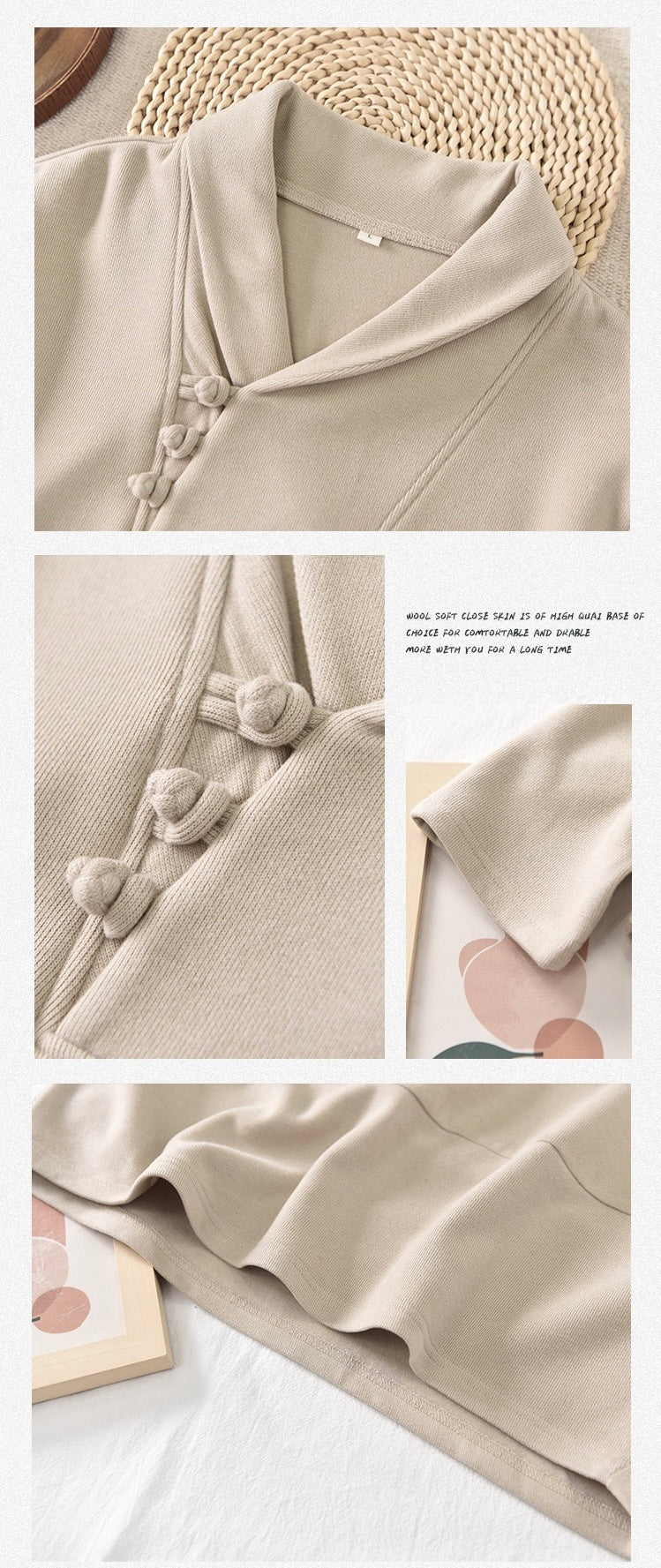 Tao One Tech™ • Cozy Elegance Knit Sweater • Tencel Modal Warm Ginger • Static-Free, Itch-Free • Lightweight Thermal Qi