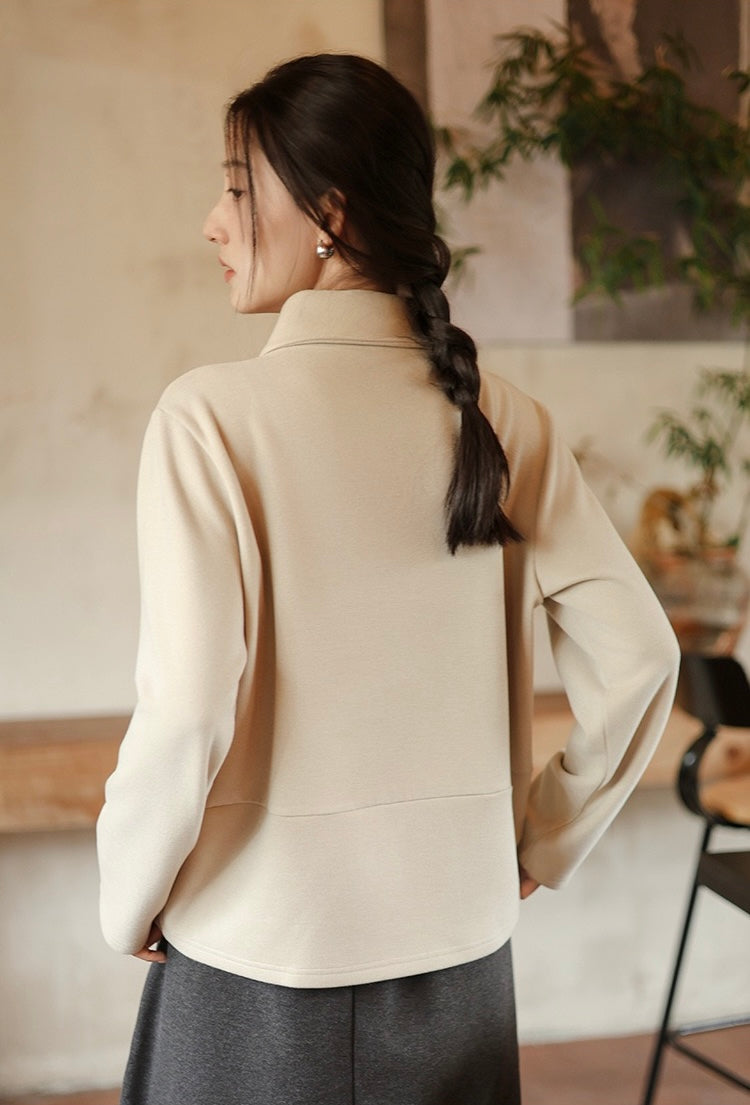 Tao One Tech™ • Cozy Elegance Knit Sweater • Tencel Modal Warm Ginger • Static-Free, Itch-Free • Lightweight Thermal Qi