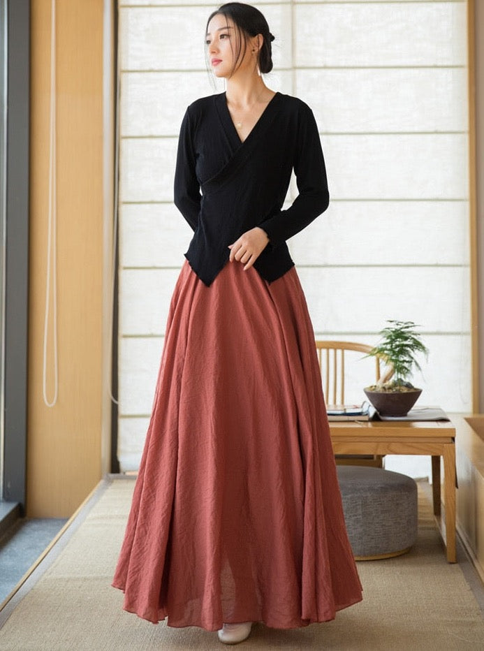 The Dao 道 of Zen Empress Waistline Skirt • Suitable for Shorties & All Heights