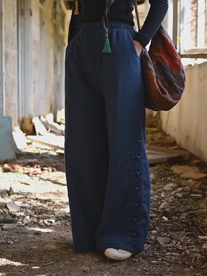 Tao Triple Tech™ • Beautification Triple Quilt Pants • Straight-Leg • Tech Pockets • Plant-Based • Ramie Cotton