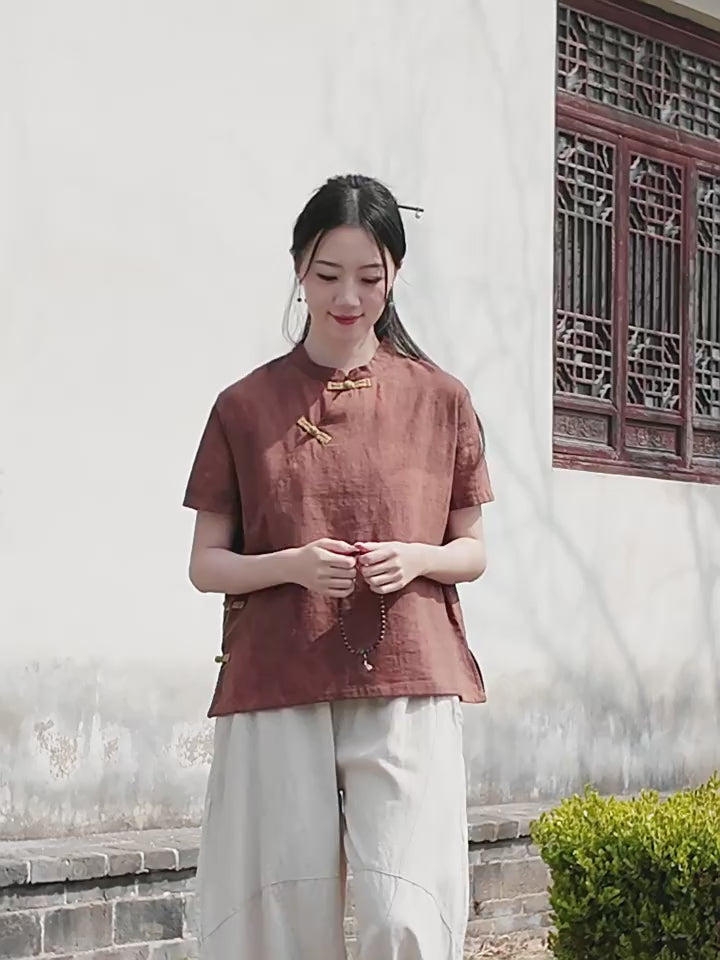 Tao One Tech™ • Qigong Tea Shirt • T-Shirt • Ramie Cotton
