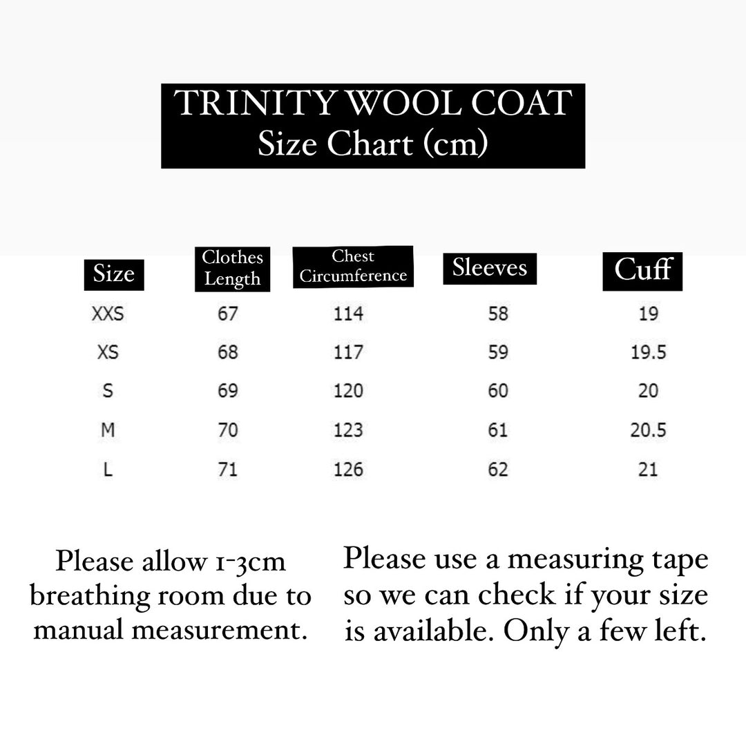 Manteau en laine Trinity • Édition limitée • Plus que quelques-uns en stock