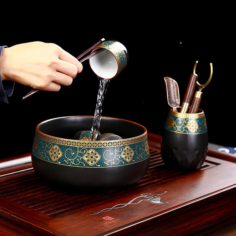 Ancient Rhyme Tea Wash Pot + Porta incenso e Rice Pot (multifunzionale)