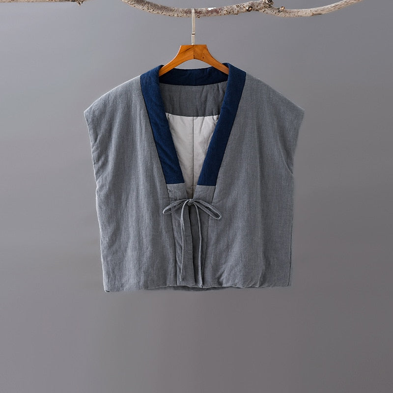 The Đạo 道 of Outdoor Tea Flow • Kimono Vest (Warm Quilting Integration)