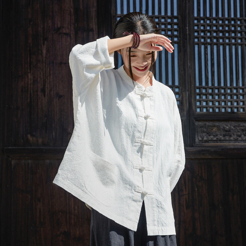 The Dao 道 of Zen Elegance Top & Jacket • Thick, Cooling & Breathable • Gender Neutral