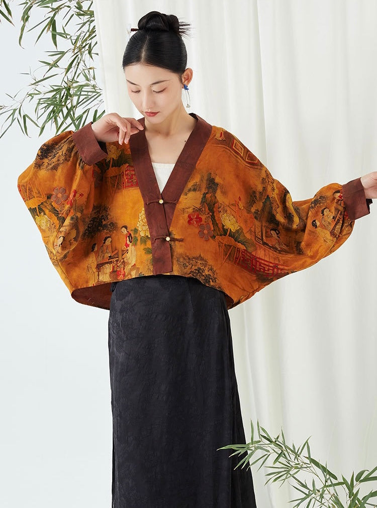 Round 2 • Pre-Order 1-2 months • The Dao 道 of Zen Heaven & Earth Kimono • Limited Edition Art • 100% Hand-Weave Mulberry Silk