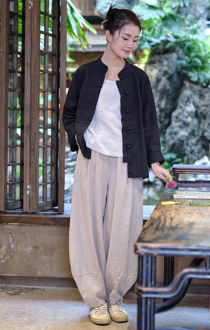 The Dao 道 of Zen Heaven & Earth Contrast Top & Jacket • Thick, Cooling & Breathable