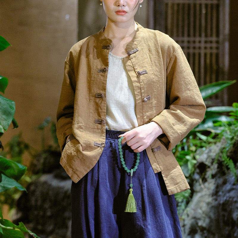 The Dao 道 of Zen Heaven & Earth Contrast Top & Jacket • Thick, Cooling & Breathable