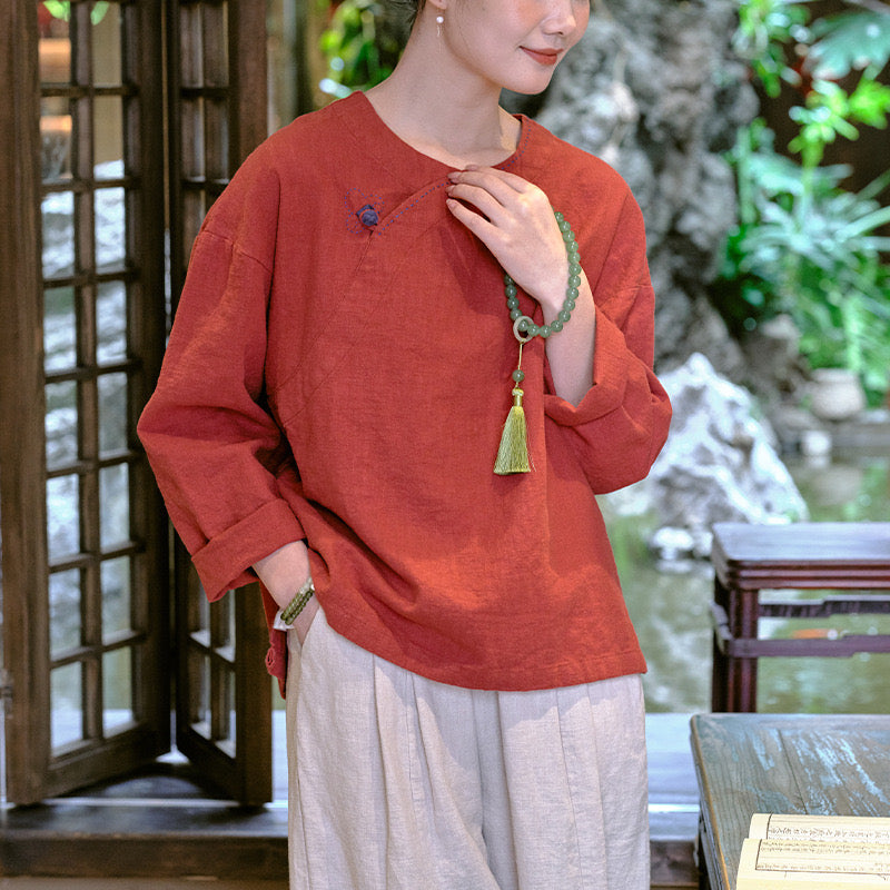 The Dao 道 of Zen Butterfly Flower Top &amp; Jacket Wrap • Épais, rafraîchissant et respirant • Détails de fleurs