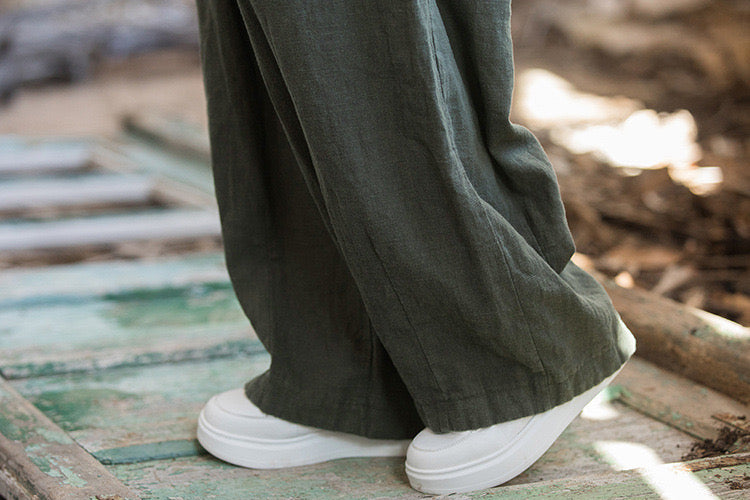 The Dao 道 of Zen Jade Flow Pants • Sizes S-L • Thick, Cooling & Breathable • Gender Neutral