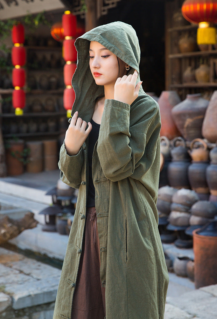 Dao of Heaven & Earth Trench Coat • Thick, Pockets, Hood • Gender Neutral