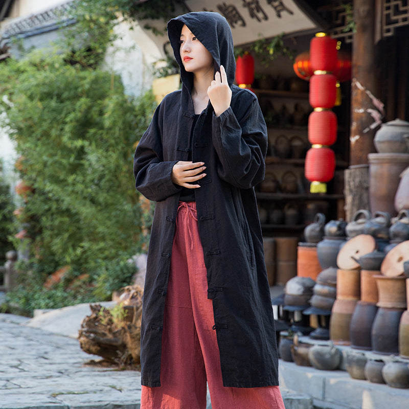 Dao of Heaven & Earth Trench Coat • Thick, Pockets, Hood • Gender Neutral
