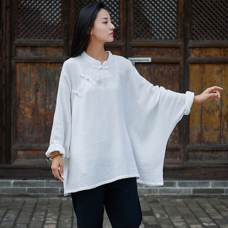 Trinity Butterfly Qigong Top • Thermal Bamboo Sand-Wash