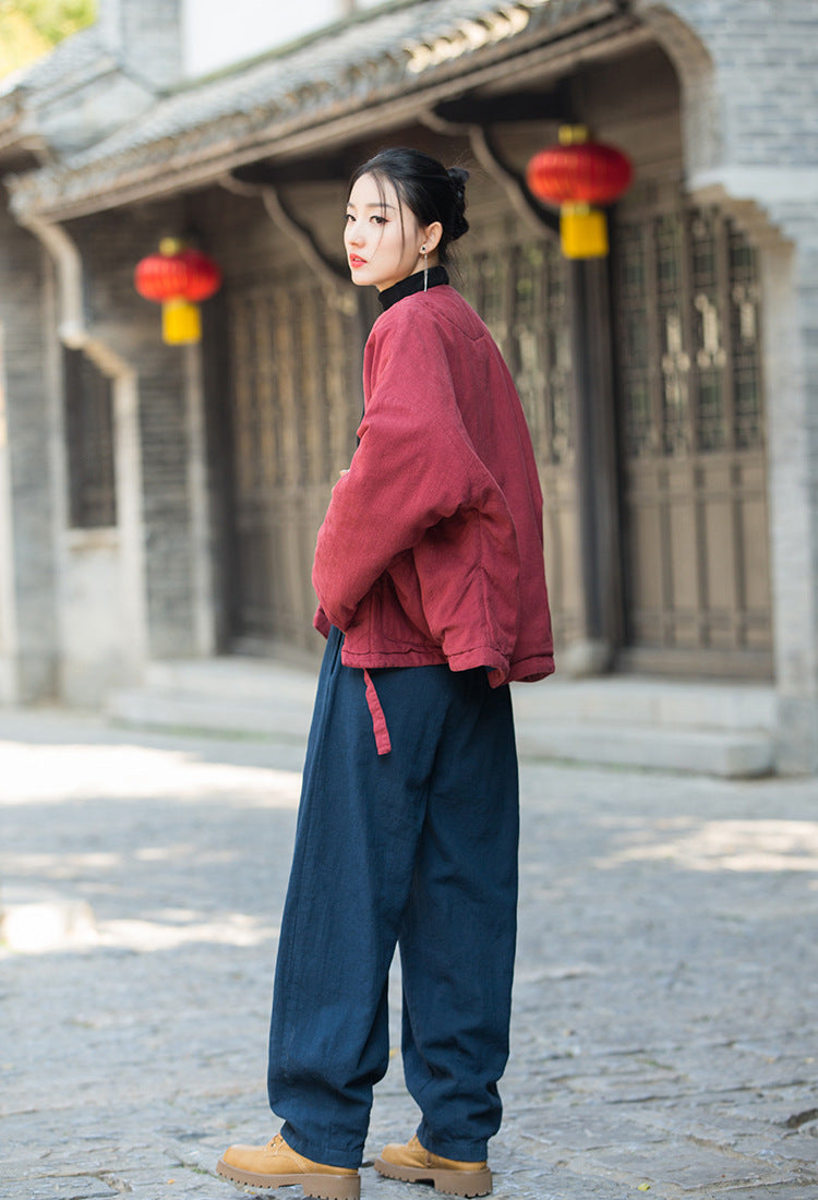 Veste bouffante Zen Kimono • À base de plantes • Intégration de matelassage à trois couches • Flux de Qi thermique • Genre neutre