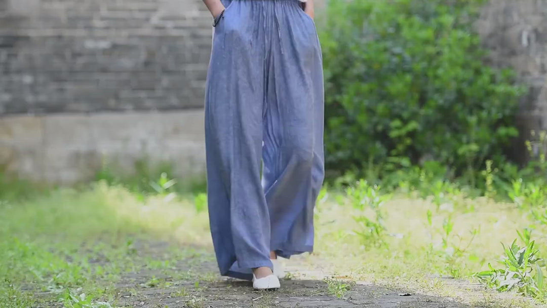 Pantaloni Qigong Cool Heaven &amp; Earth • Aria condizionata interna • Pianta Tencel Lyocell