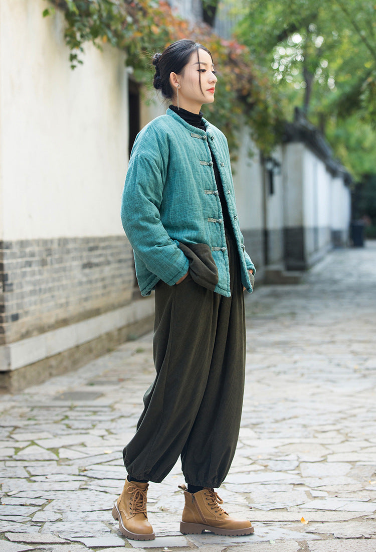 The Đạo 道 of Beautification Puffer Jacket in Zen Dye Technique • Plant-Based • Triple-Layer Quilting Integration • Thermal Qi Flow • Gender Neutral