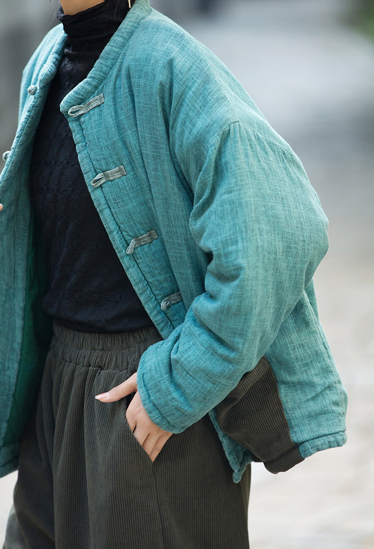 Il Đạo 道 della giacca imbottita di abbellimento con tecnica Zen Dye • A base vegetale • Integrazione trapuntata a triplo strato • Flusso termico del Qi • Genere neutro