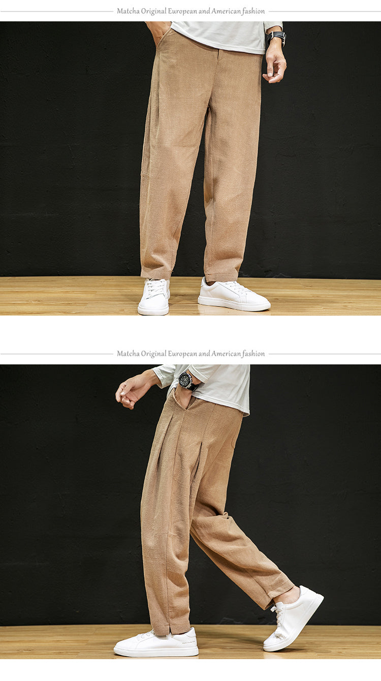 The Đạo 道 of Heaven & Earth • Business Travelling Pants (Yang • Linen Plant)