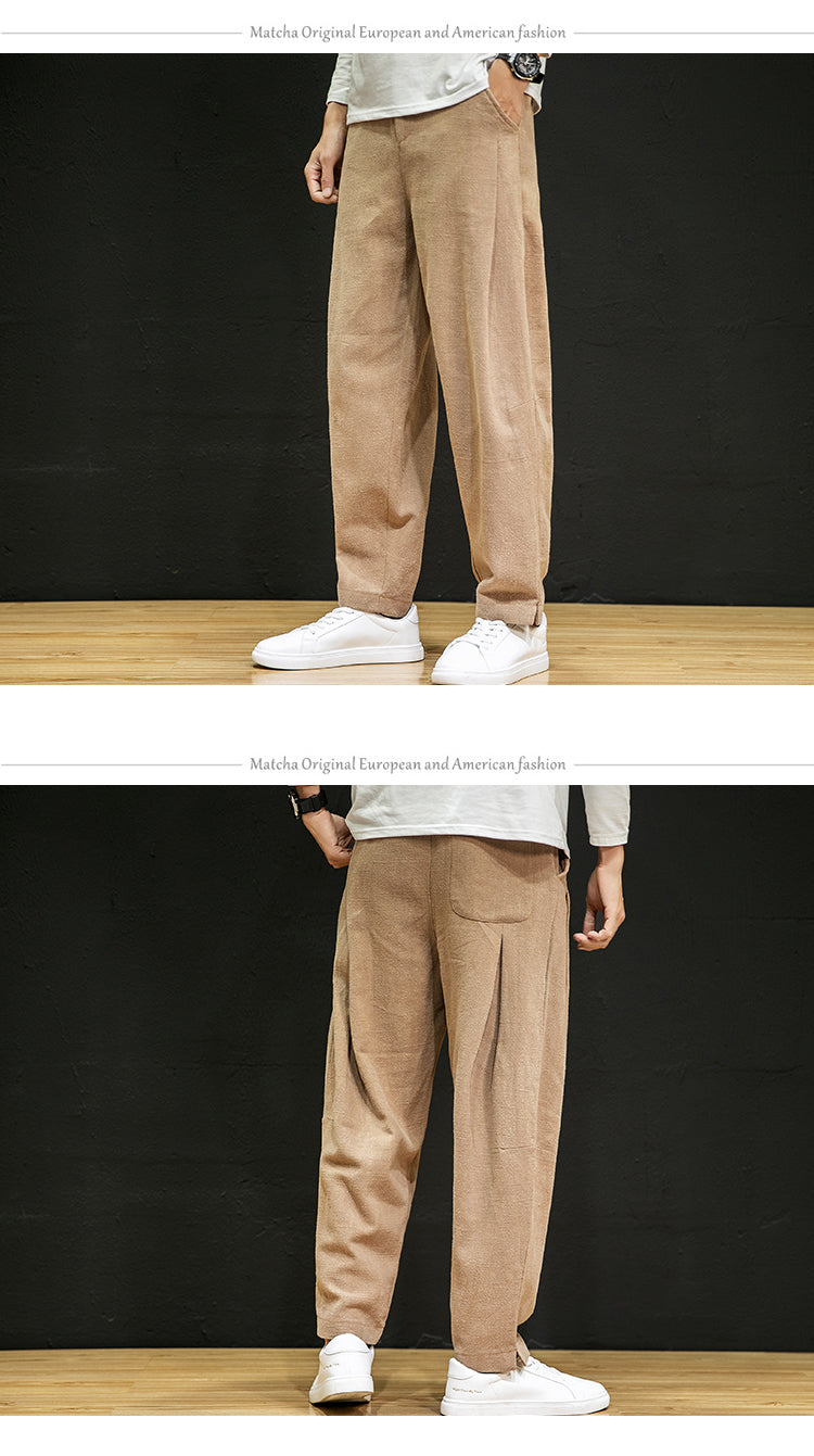 The Đạo 道 of Heaven & Earth • Business Travelling Pants (Yang • Linen Plant)