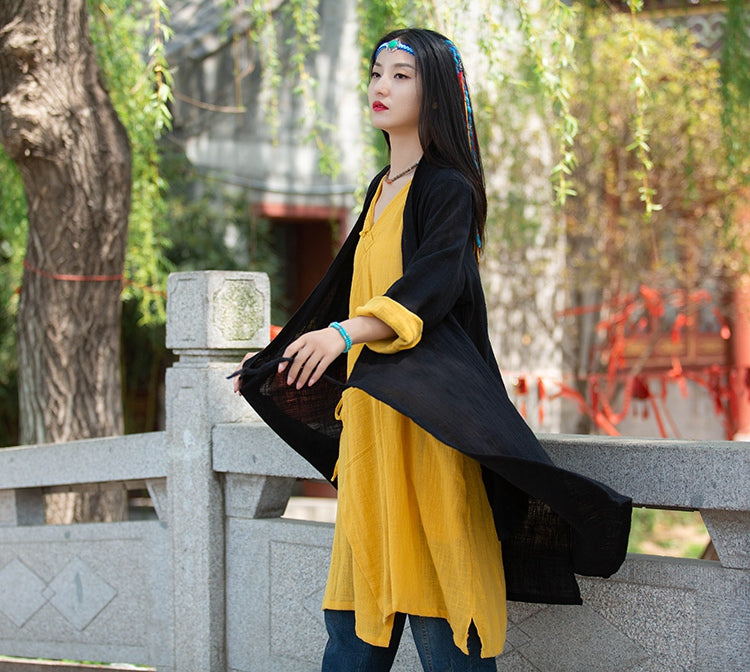 Elegant Kimono Layering