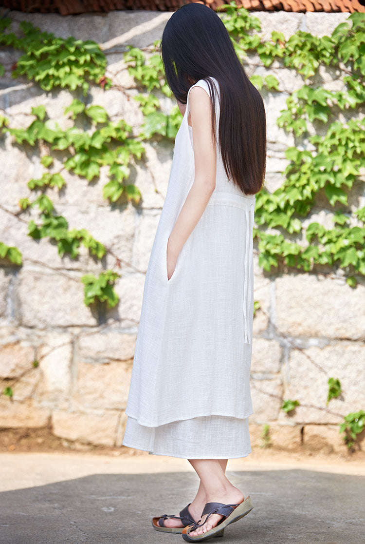 The Dao 道 of Zen Flow Dress • Sleeveless Tank • Pockets