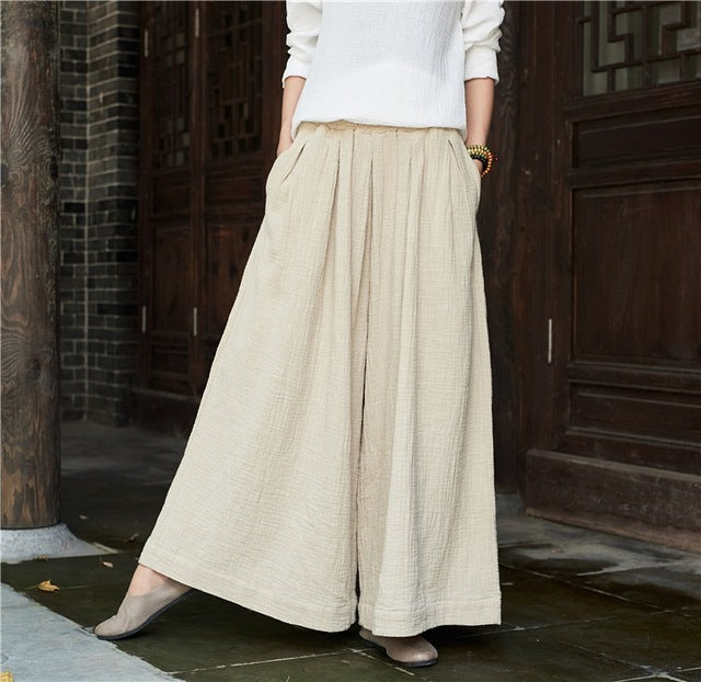 The Dao 道 of Zen Elegance Flow Pants • Emperor's Relaxing Fit • Sizes S-L • Plant-Based • Gender Neutral