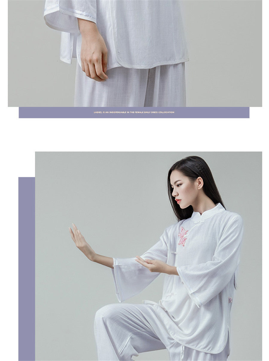 Jade Flower Spiral (Linen Qigong Outfit)