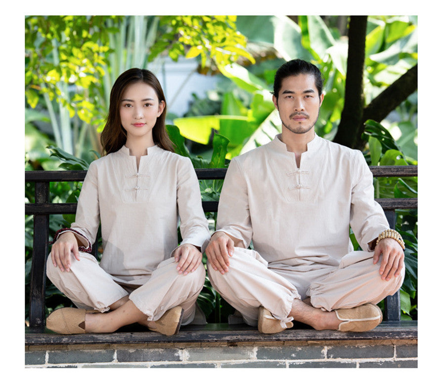 Heaven’s Collar Qigong Outfit, within Yang (High Quality Linen Plant)
