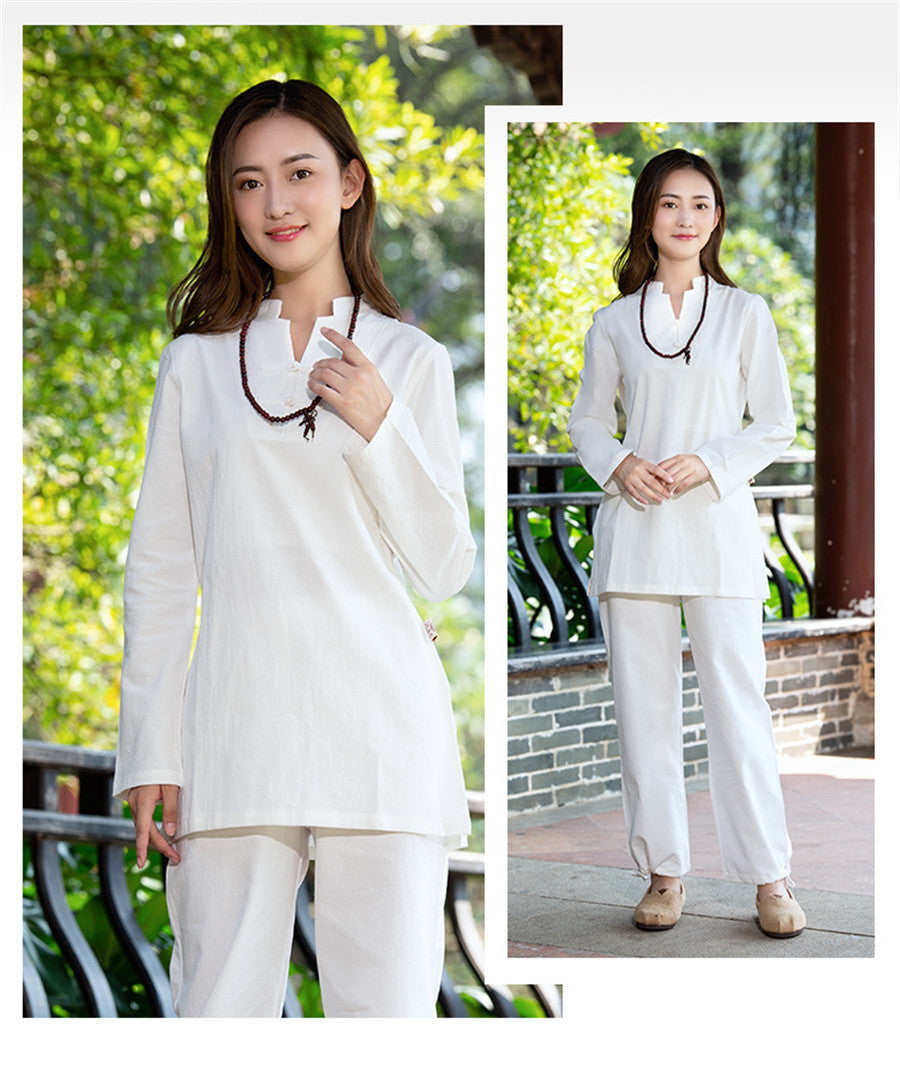 Heaven’s Collar Qigong Outfit, within Yin (High Quality Linen Plant)