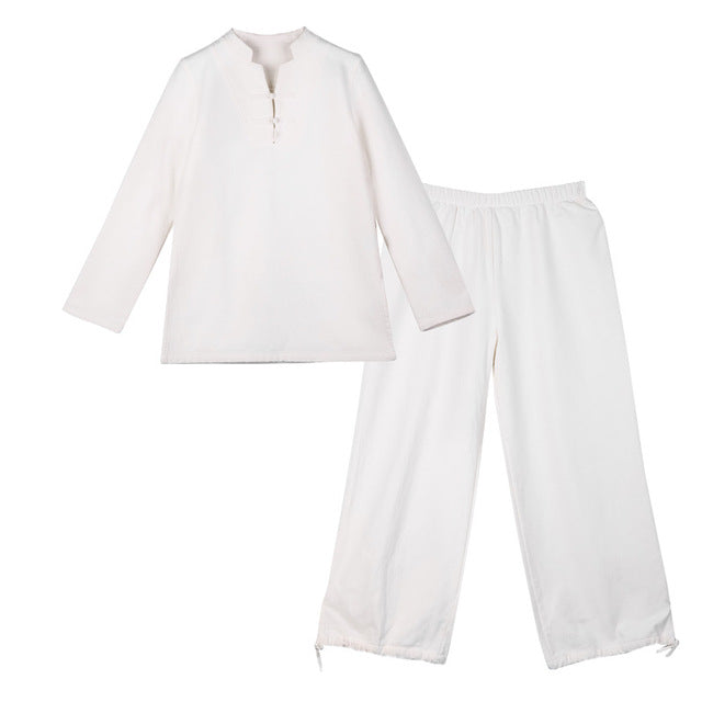 Heaven’s Collar Qigong Outfit, within Yin (High Quality Linen Plant)
