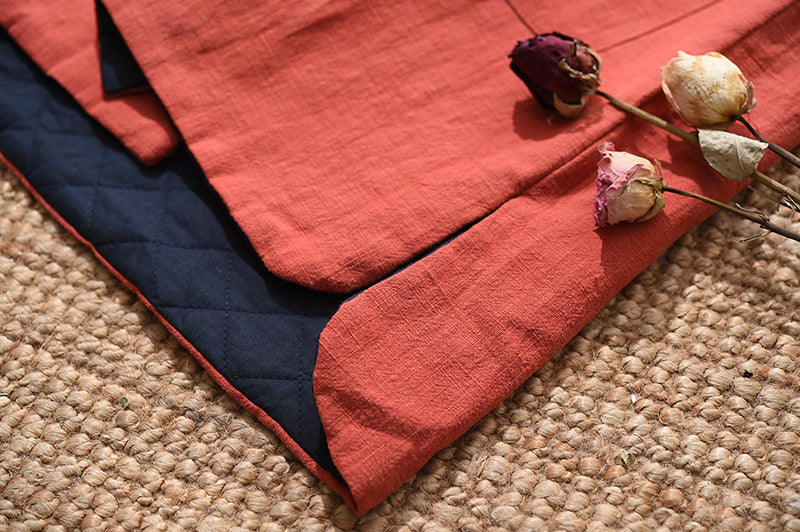 Le Đạo 道 du flux de thé Qigong en plein air • Gilet long kimono (intégration matelassée chaude)